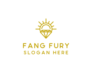 Luxury Sun Diamond logo design