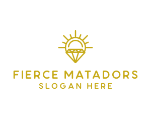 Luxury Sun Diamond logo design