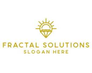 Luxury Sun Diamond logo design