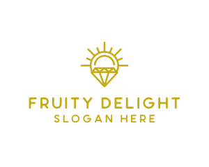 Luxury Sun Diamond logo design