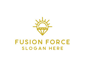 Luxury Sun Diamond logo design