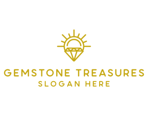 Luxury Sun Diamond logo design