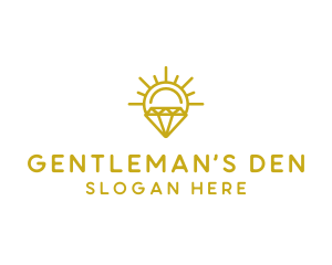 Luxury Sun Diamond logo design