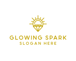 Shine - Luxury Sun Diamond logo design