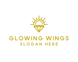 Luxury Sun Diamond logo design