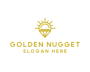 Luxury Sun Diamond logo design