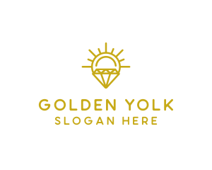 Luxury Sun Diamond logo design