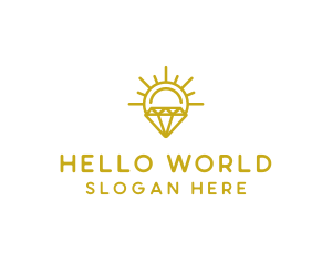 Luxury Sun Diamond logo design