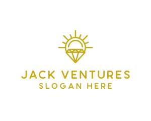 Luxury Sun Diamond logo design