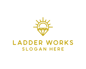 Luxury Sun Diamond logo design