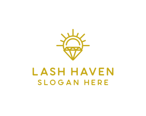 Luxury Sun Diamond logo design