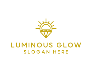 Illumination - Luxury Sun Diamond logo design