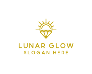 Luxury Sun Diamond logo design