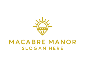 Luxury Sun Diamond logo design