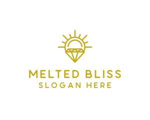 Luxury Sun Diamond logo design