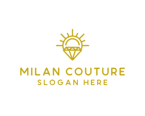 Luxury Sun Diamond logo design