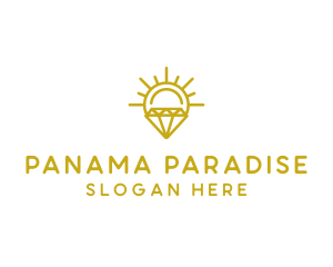 Luxury Sun Diamond logo design