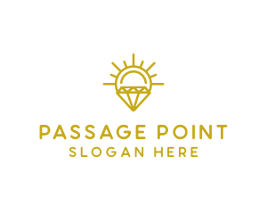 Luxury Sun Diamond logo design