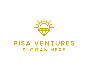 Luxury Sun Diamond logo design