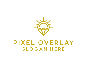 Luxury Sun Diamond logo design