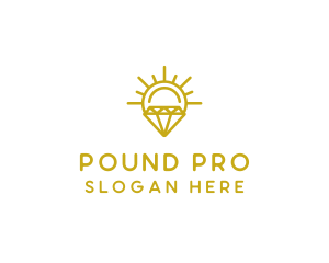 Luxury Sun Diamond logo design