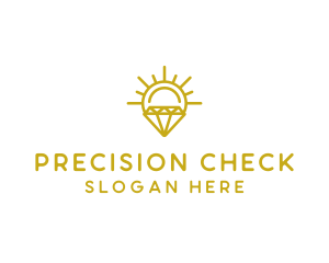 Luxury Sun Diamond logo design