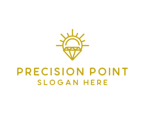 Luxury Sun Diamond logo design