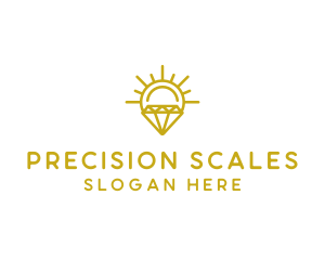 Luxury Sun Diamond logo design