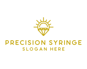 Luxury Sun Diamond logo design