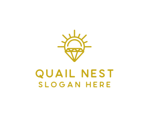 Luxury Sun Diamond logo design