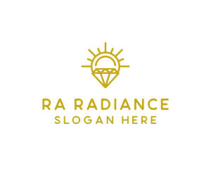 Luxury Sun Diamond logo design