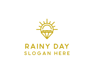 Luxury Sun Diamond logo design