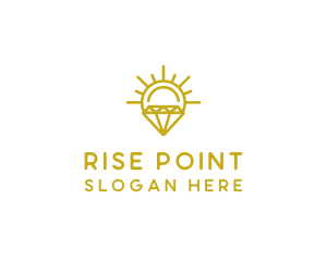 Luxury Sun Diamond logo design