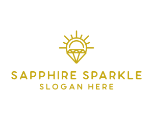 Luxury Sun Diamond logo design