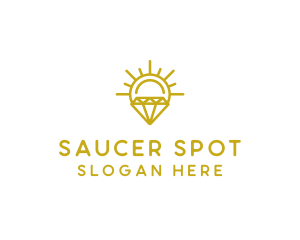 Luxury Sun Diamond logo design