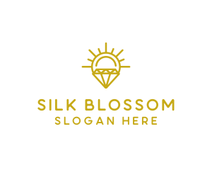 Luxury Sun Diamond logo design