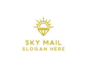 Luxury Sun Diamond logo design