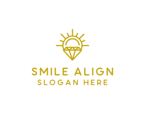 Luxury Sun Diamond logo design