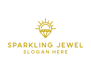 Luxury Sun Diamond logo design