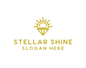 Luxury Sun Diamond logo design