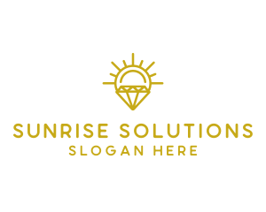 Sun - Luxury Sun Diamond logo design