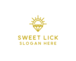 Luxury Sun Diamond logo design