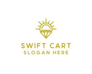 Luxury Sun Diamond logo design