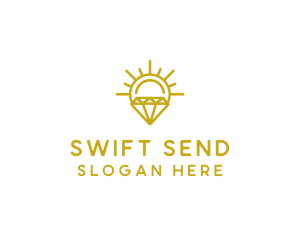 Luxury Sun Diamond logo design