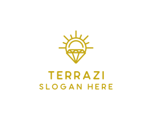 Luxury Sun Diamond logo design