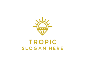 Luxury Sun Diamond logo design