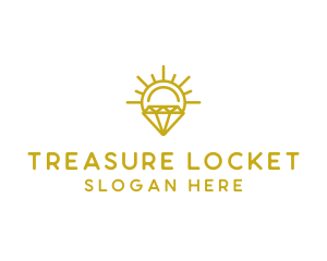 Luxury Sun Diamond logo design