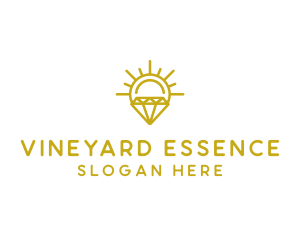 Luxury Sun Diamond logo design