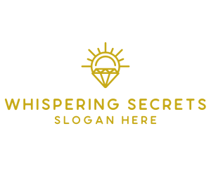 Luxury Sun Diamond logo design