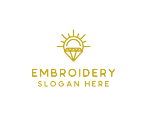 Luxury Sun Diamond logo design